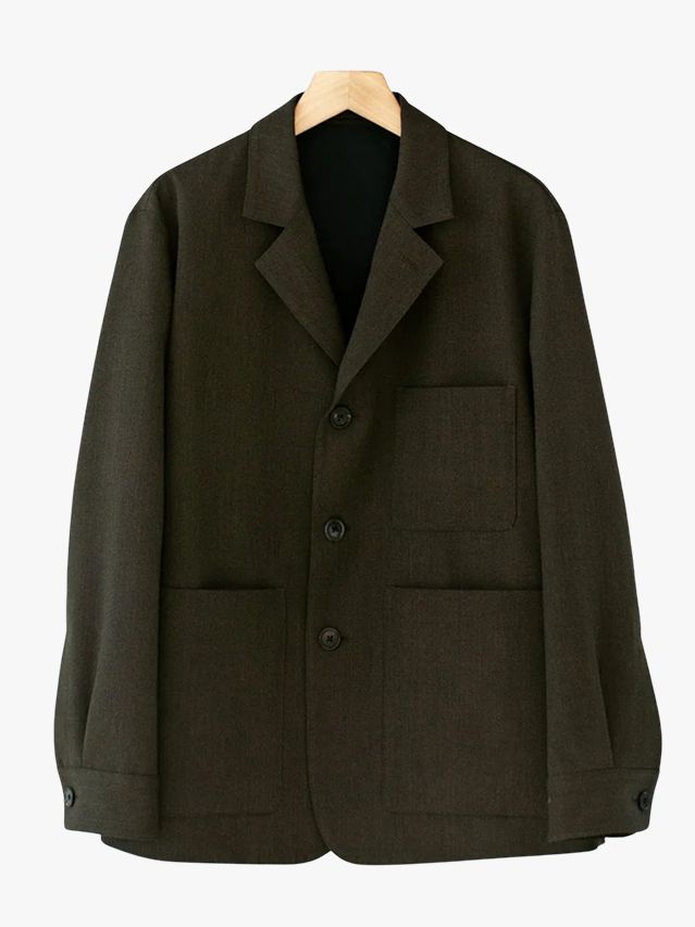 Image may contain: Blazer, Clothing, Coat, Jacket, Formal Wear, and Suit