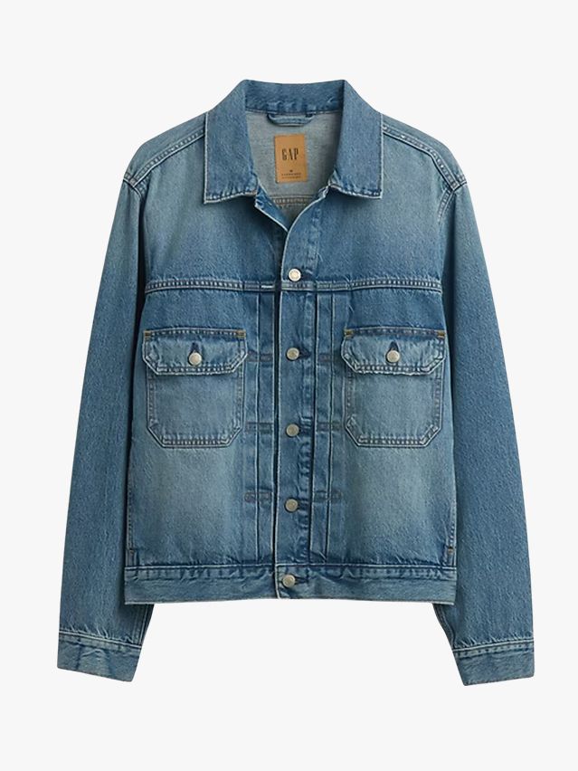 Image may contain Clothing Pants Coat Jacket Jeans and Vest