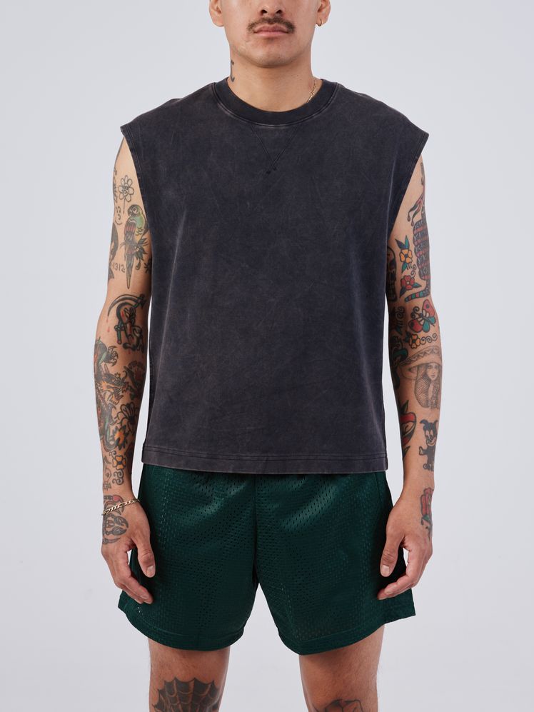 Image may contain: Clothing, Shorts, T-Shirt, Sleeve, Adult, and Person