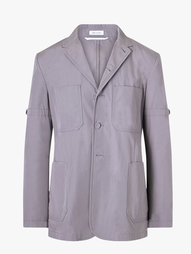 Image may contain: Clothing, Coat, Jacket, Blazer, Long Sleeve, and Sleeve