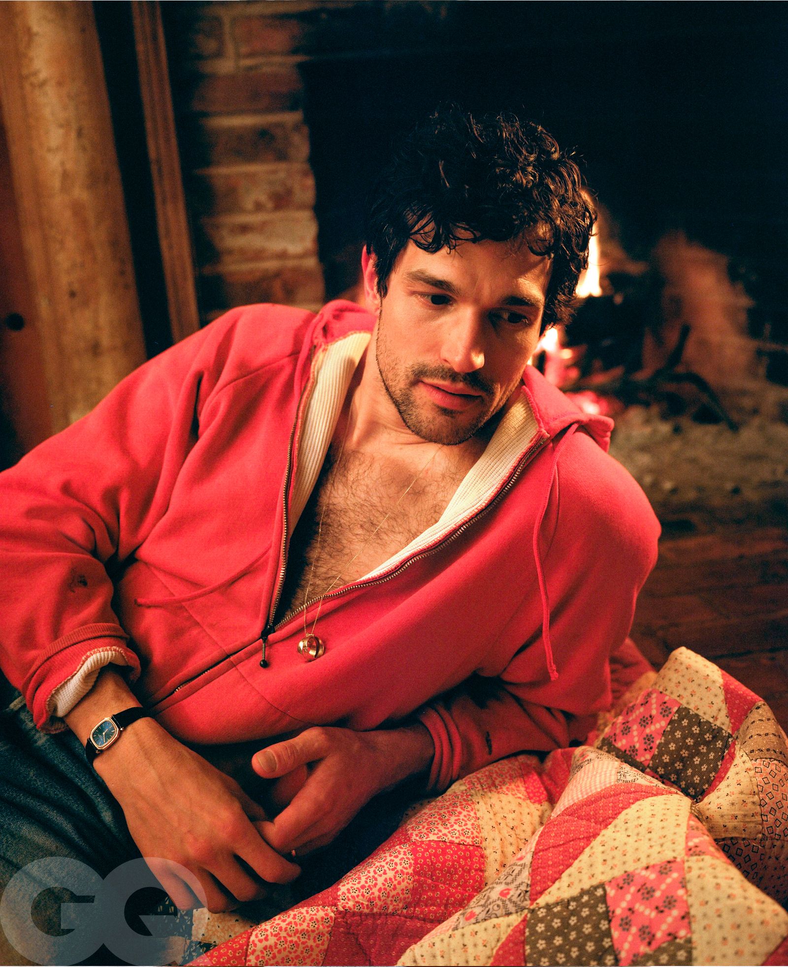 Image may contain Photography Face Head Person Portrait Adult Fireplace and Indoors