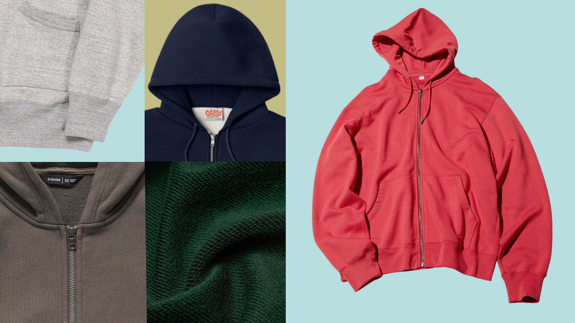 Image may contain Clothing Knitwear Sweater Sweatshirt Hoodie Hood Coat Jacket Person and Fleece