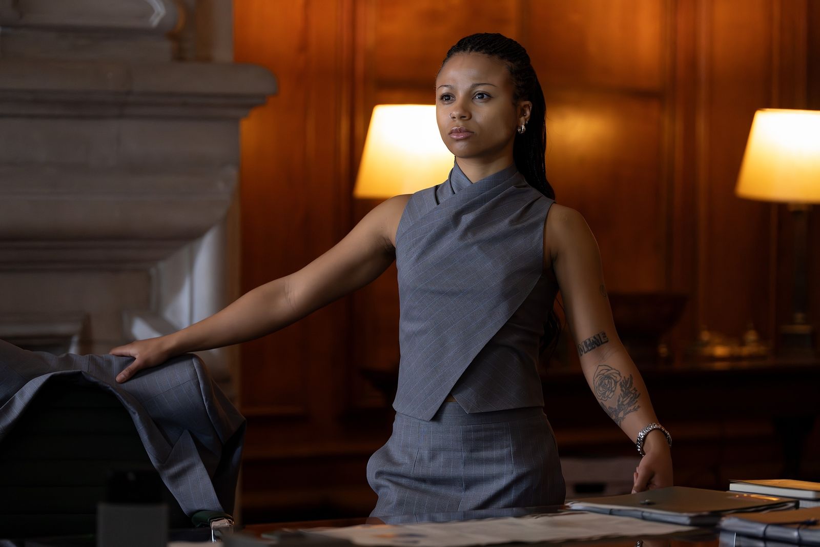 Image may contain Yotuel Romero Blouse Clothing Formal Wear Adult Person Dress Black Hair Hair Face and Head