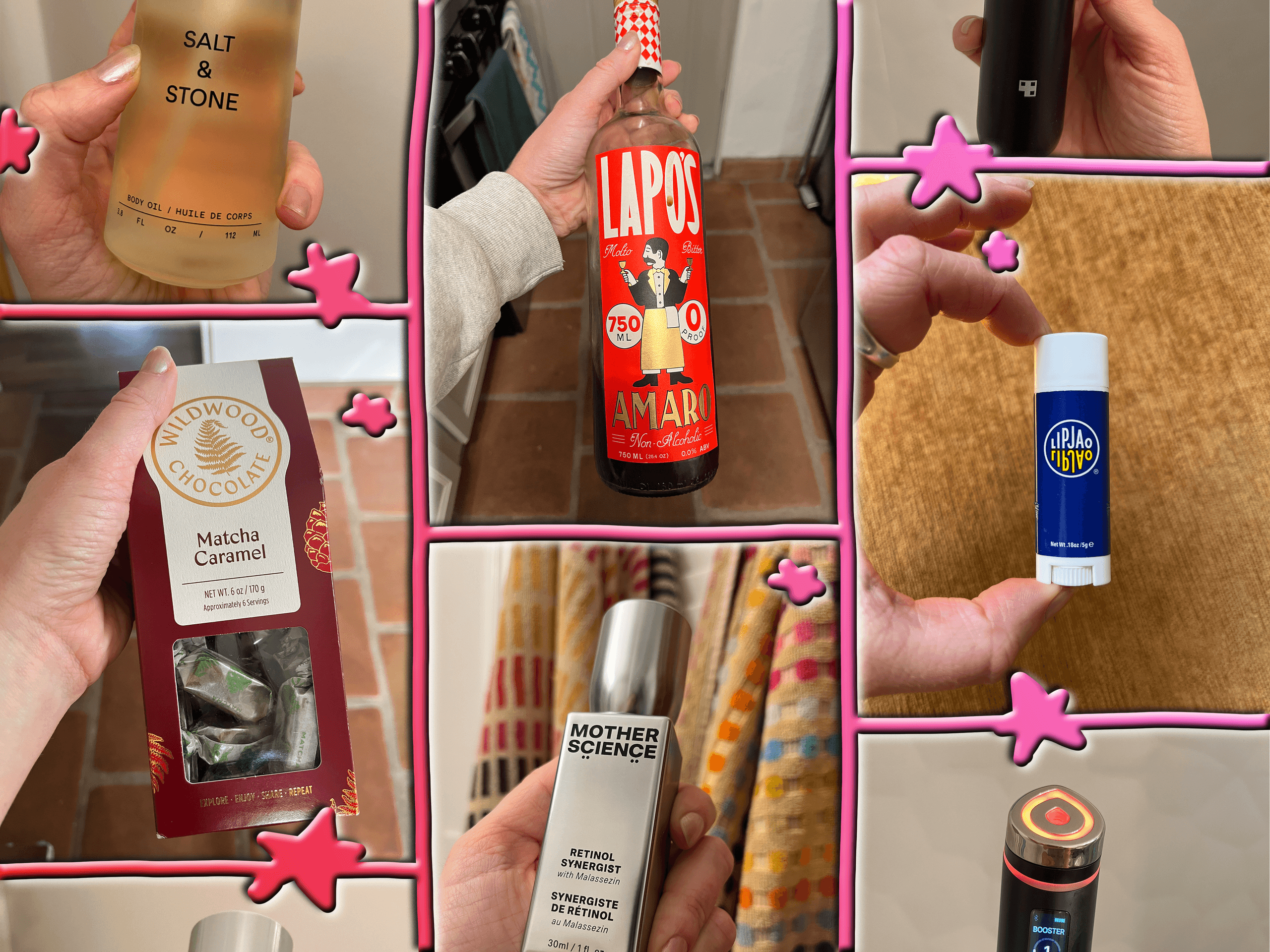 Image may contain products that changed my life skincare lip balm body oil Baby Person nonalcoholic amaro