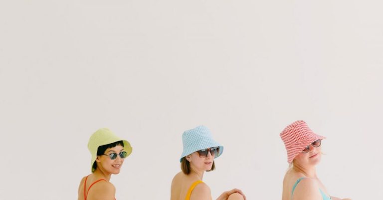 Bucket Hats - Women in heir Swimwear